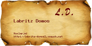Labritz Domos névjegykártya